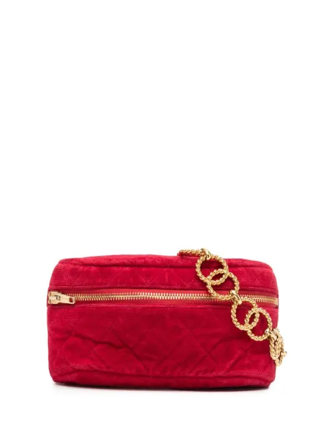 CHANEL Pre-Owned diamond-quilted chain belt bag Red CHANELVINTAGE