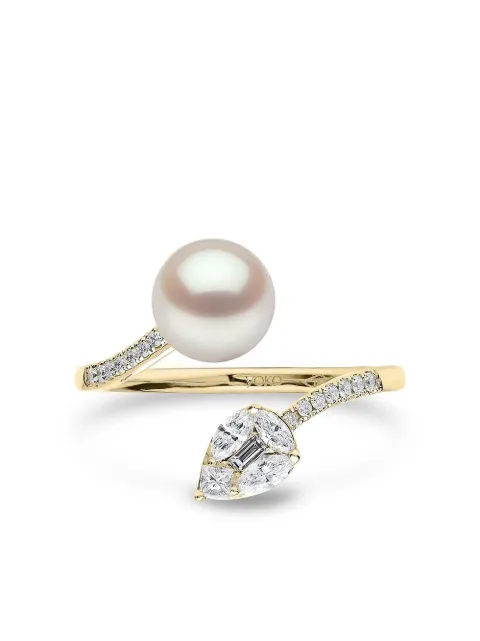 Yoko London 18kt yellow gold Starlight pearl and diamond ring Gold QYR22956X