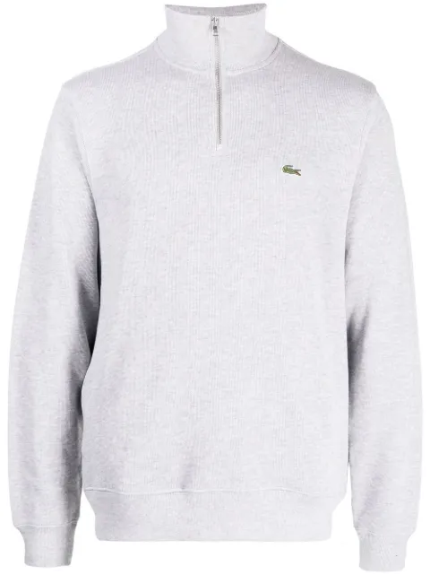 Lacoste high-neck fine-ribbed sweatshirt Grey SH192700