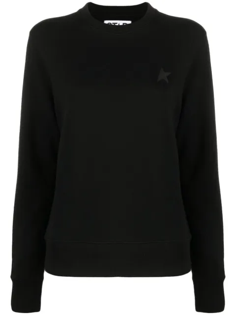 Golden Goose Athena star-patch sweatshirt Black GWP01223P000525