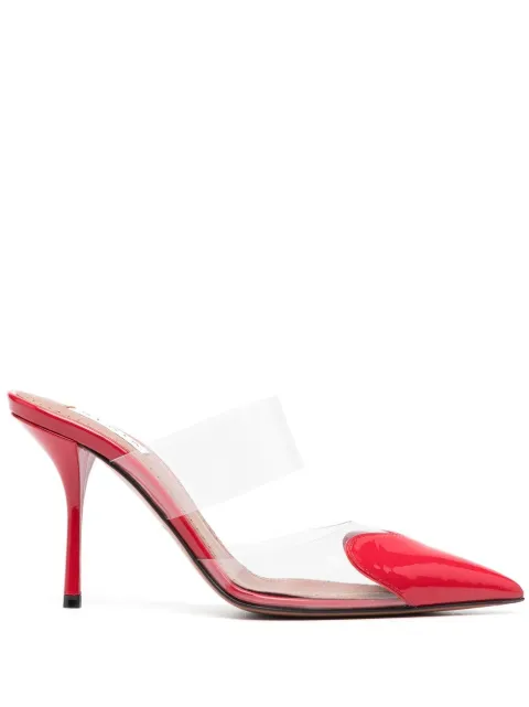 Alaïa Cœur 90mm pointed-toe mules Red AA3M053CK150