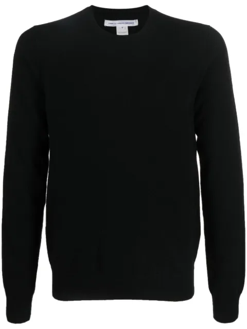 Comme Des Garçons Shirt crew neck long-sleeve sweater Black FZN108