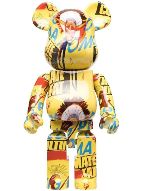 MEDICOM TOY x Andy Warhol × Basquiat BE@RBRICK figure Yellow 4530956596327