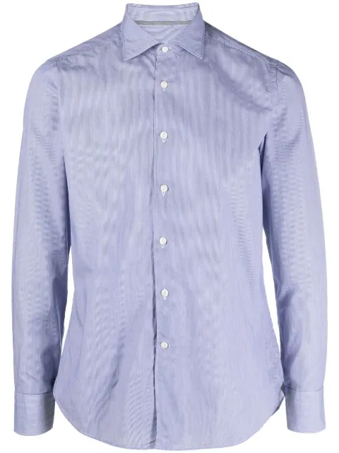 Tintoria Mattei long-sleeve cotton shirt Blue AD0NJW