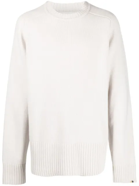 extreme cashmere ribbed-trim cashmere jumper Neutrals 23612601FE01