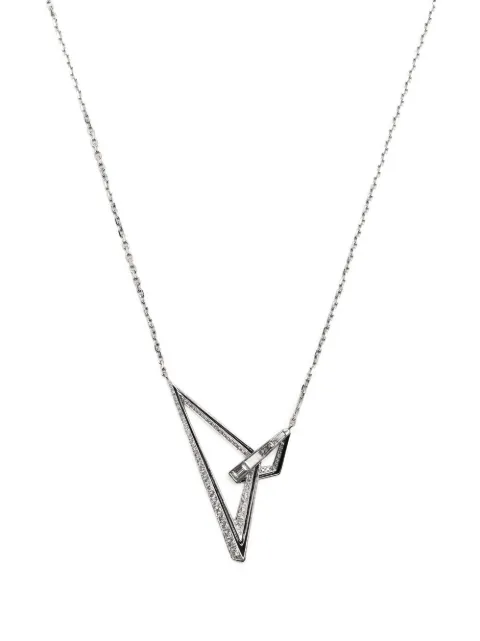 Stephen Webster 18kt white gold Vertigo Obtuse diamond pendant necklace Silver 3021653