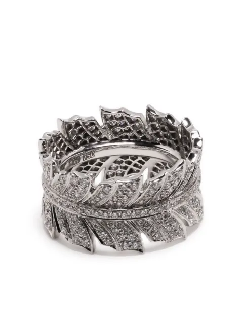 Stephen Webster 18kt white gold Magnipheasant Band diamond ring Silver 3019862002