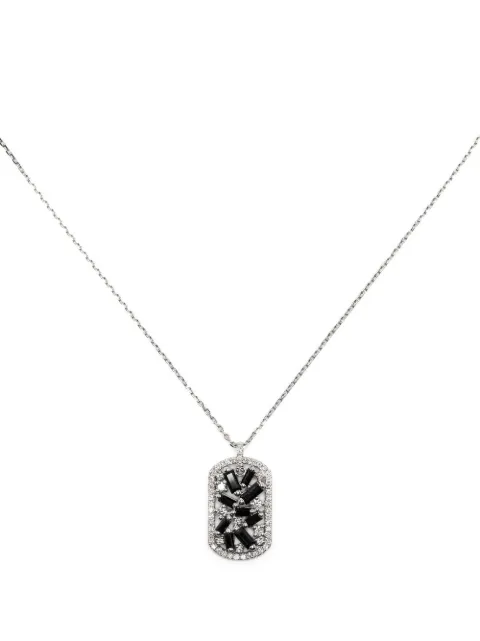 Suzanne Kalan 18kt white gold diamond and sapphire necklace Silver BAP68124WG