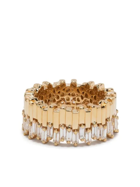 Suzanne Kalan 18kt yellow gold Midi Stacker diamond eternity ring Gold GCR100DYG7