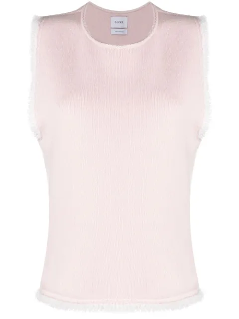 Barrie fringe-trim top Pink C85755