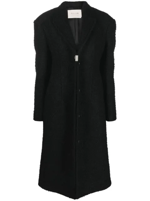 1017 ALYX 9SM bouclé-effect hardware-detail coat Black AAWTA0097FA01