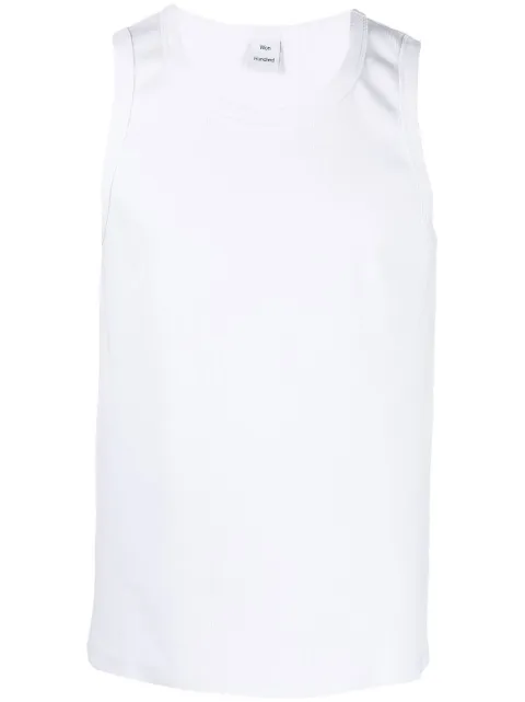 Won Hundred round-neck sleeveless vest White 180512025