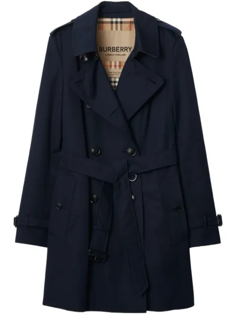 Burberry The Short Chelsea Heritage belted trench coat Blue 8059260