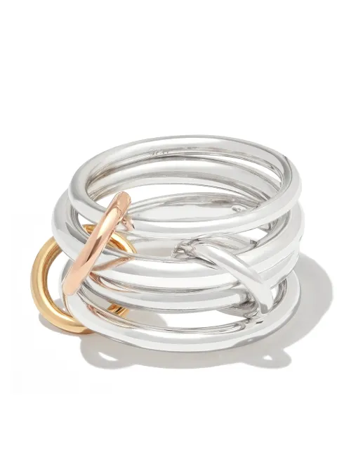 Spinelli Kilcollin 18kt gold and silver Sagittarius stacking ring Silver G4SAGMX