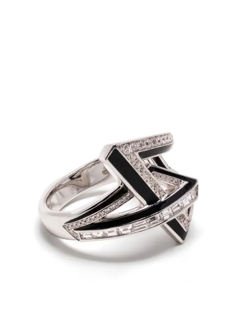 Stephen Webster 18kt white gold Vertigo Obtuse diamond ring Silver 3021727001