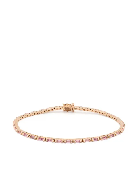 Suzanne Kalan 18kt rose gold Linear sapphire tennis bracelet Pink AKB574PRG