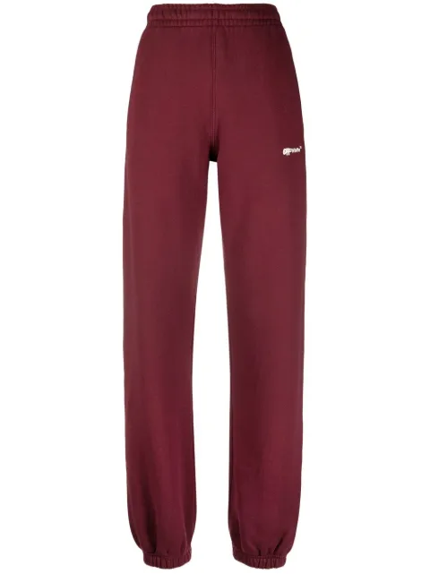 Off-White logo-detail sweatpants Red OWCH006F22JER0022801