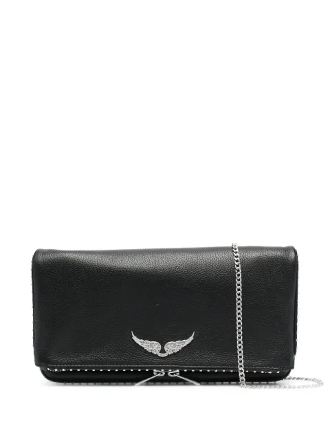 Zadig&Voltaire Rock stud-embellished shoulder bag Black LWBA00002