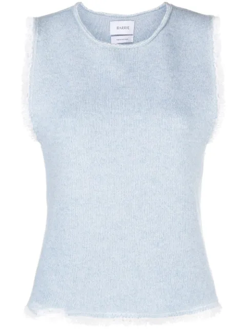 Barrie fringe-trim top Blue C85755