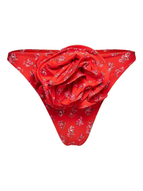 Magda Butrym floral-print bikini bottoms Red 820722