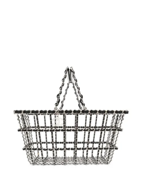 CHANEL Pre-Owned 2014 XXL Shopping Basket bag Silver ST5291