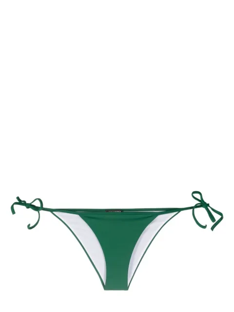 DSQUARED2 logo-print side-tie bikini bottoms Green D6B083290ISA01