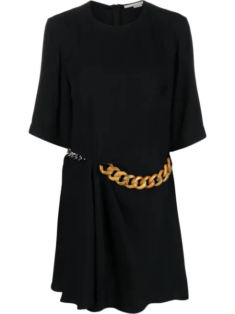 Stella McCartney Falabella chain mini dress Black 6A0030SRA02