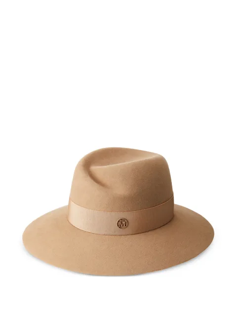 Maison Michel Virginie felt fedora hat Neutrals 1001121006