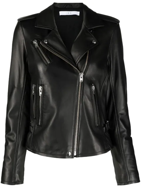 IRO notched-lapels biker jacket Black WF09NEWHAN