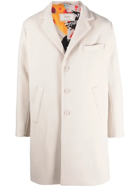 Herno Globe single-breasted coat Neutrals CA000146U33342
