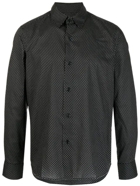 agnès b. polka dot-print cotton shirt Black W501IZ74