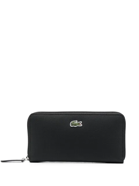 Lacoste crocodile appliqué logo wallet Black NF2900PO
