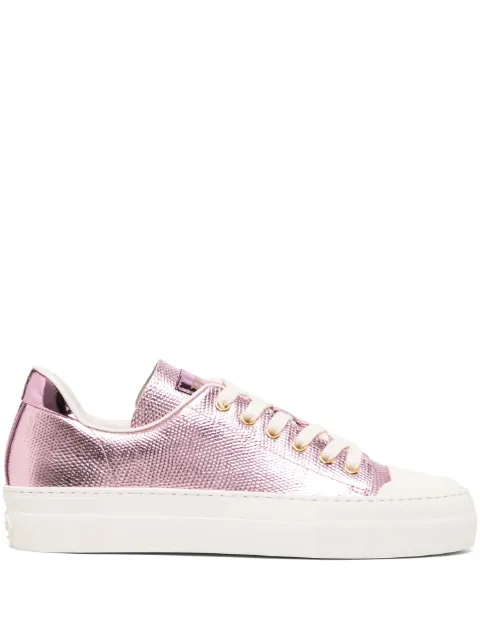 TOM FORD City metallic-finish sneakers Pink W2878LCL232G