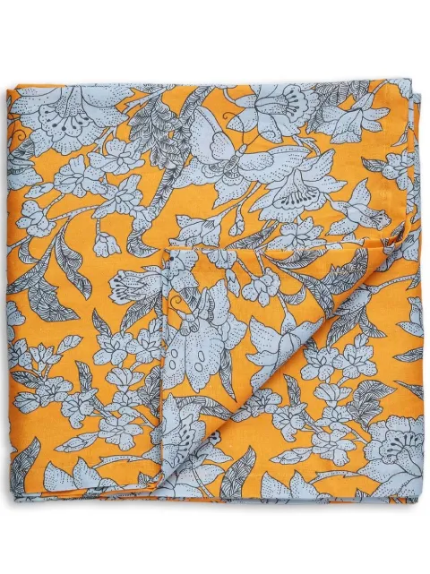 La DoubleJ Lilium Zafferano-print tablecloth (180x350cm) Yellow TBC0003LIN001LIL0006