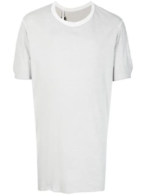 Boris Bidjan Saberi round-neck cotton T-shirt Grey TSCLASSIC1RFF035