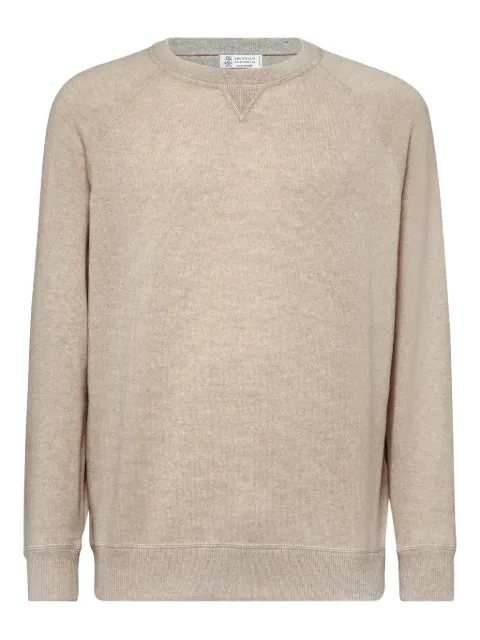 Brunello Cucinelli round-neck knit jumper Neutrals M2209218CS396