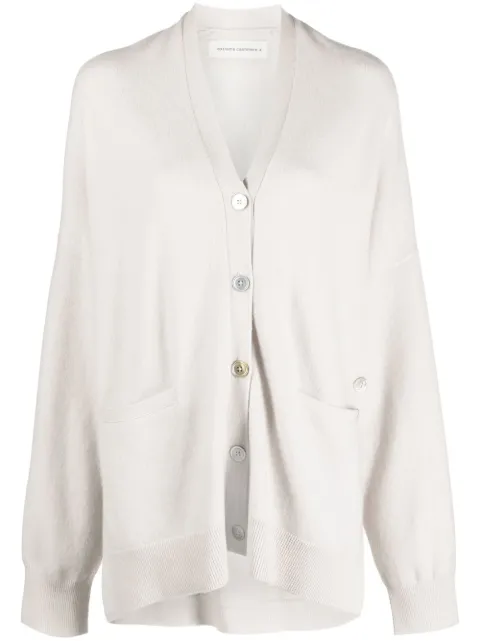 extreme cashmere button-up knitted cardigan Neutrals 02412601FE02126