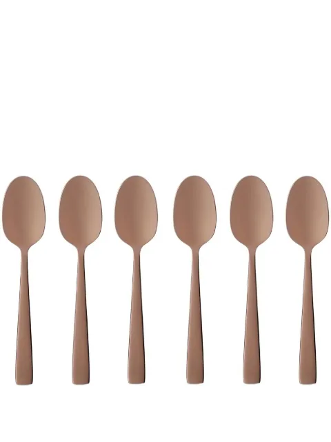 Dolce & Gabbana logo-engraved coffee spoons (set of six) Pink TCPS13TCA50