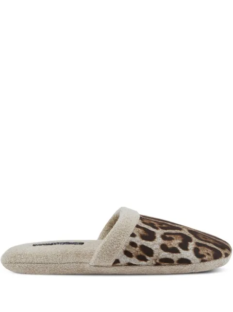 Dolce & Gabbana cotton terry slippers Neutrals TCF001TCAGW