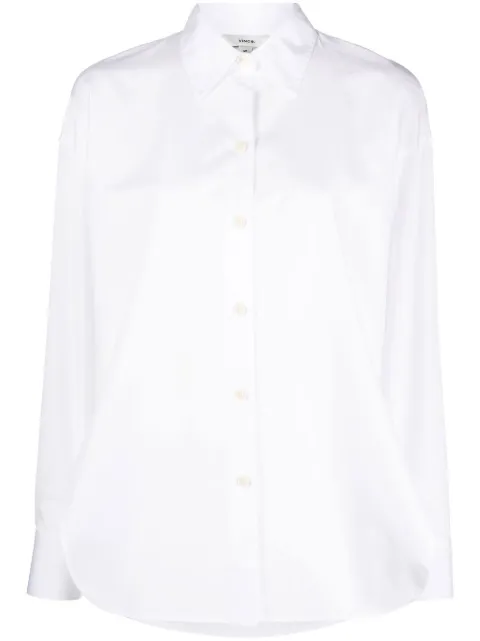 Vince side-slit cotton shirt White VR10712312