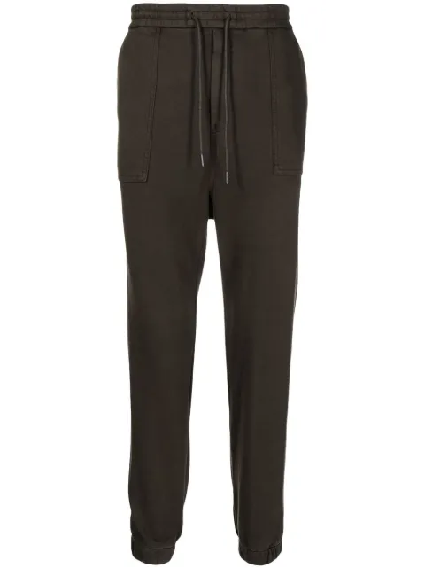 Juun.J elasticated-waist cotton track pants Brown JC2921P21D