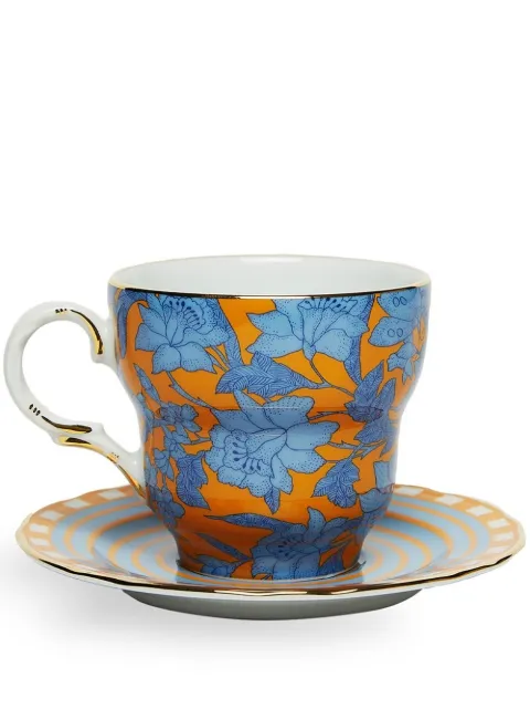 La DoubleJ Big Mama cup and saucer Orange DIS0066CER001LIL0006
