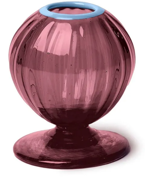 La DoubleJ Onion glass vase Purple ONI0001MUR001VIO0006