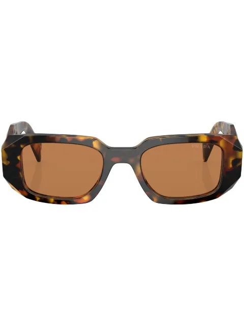 Prada Eyewear Symbole rectangle-frame tortoise-shell sunglasses Green SPR17WVAU2Z1