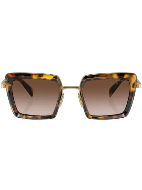 Prada Eyewear tortoiseshell-effect sunglasses Green SPR55ZVAU6S1