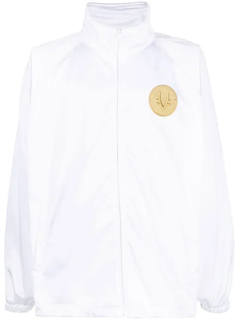 VETEMENTS logo-patch sport jacket White UA53AT400W1620