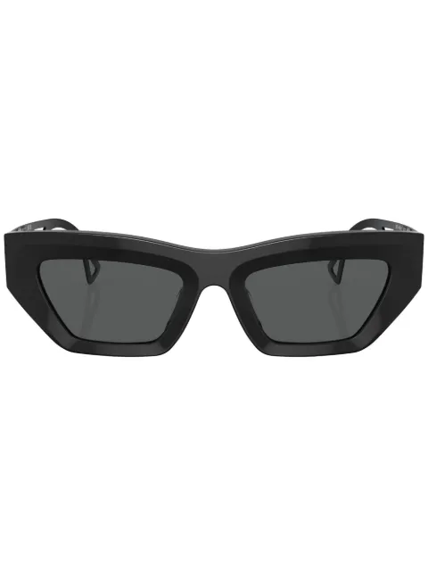 Versace Eyewear logo-embossed rectangle-frame sunglasses Black VE4432U523287