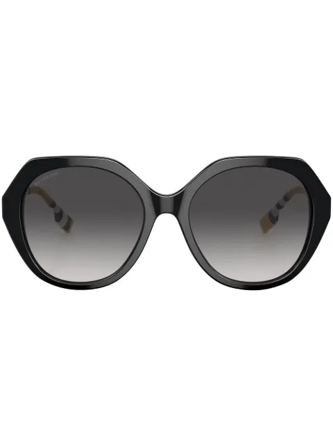 Burberry Eyewear Vanessa geometric-frame sunglasses Black BE4375F38538G