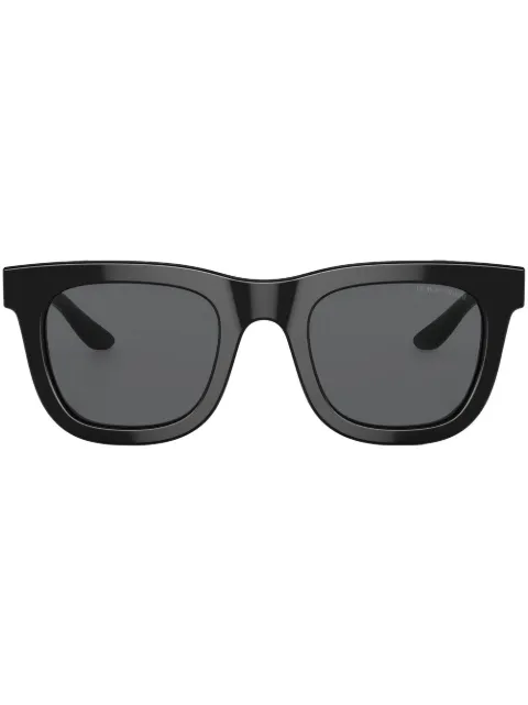 Giorgio Armani logo-print square-frame sunglasses Black AR81715875B1