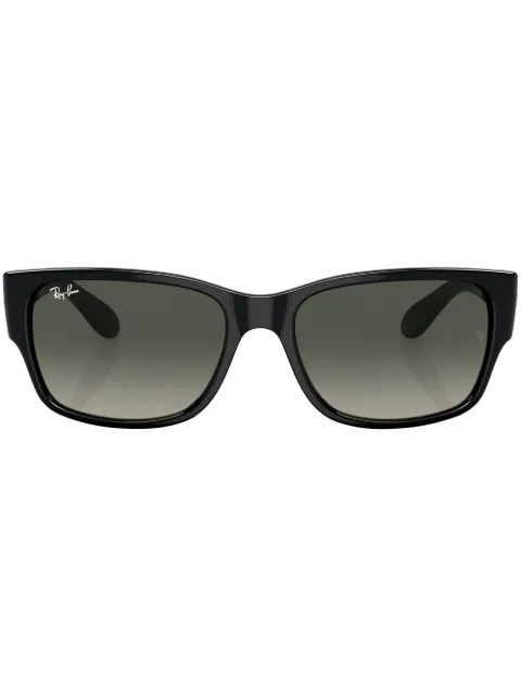 Ray-Ban rectangle-frame sunglasses Black RB4388